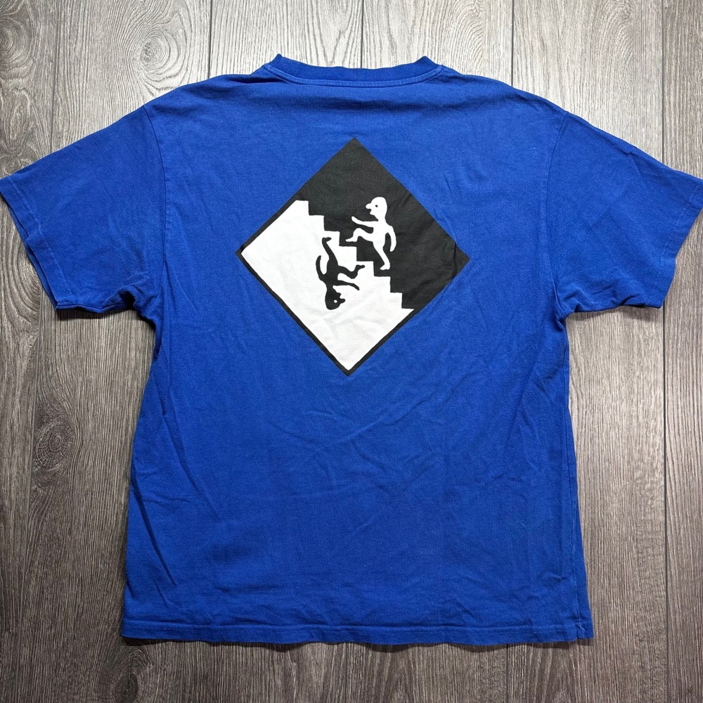 Polar Skate Co Mens Jacob Ovgren Staircase Graphic T-Shirt Blue Medium 7663